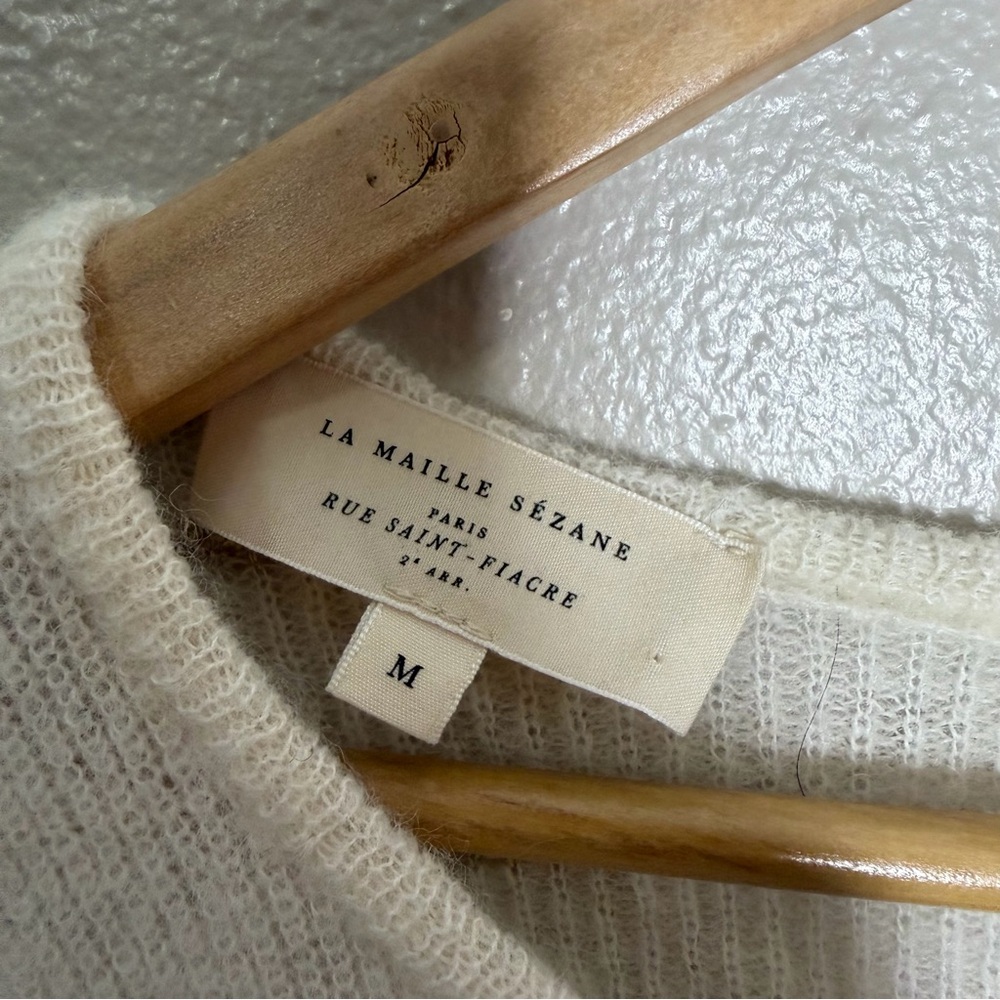 Sezane | Gaspard Cardigan in Ecru Gold, size medium - Picture 9 of 12